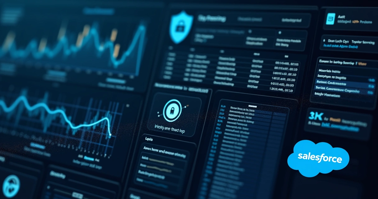 Painel de dashboard de segurança e governança em IA no CRM