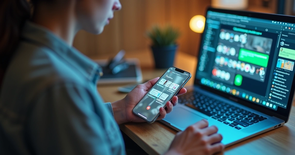 Cliente usando diferentes canais de atendimento digital
