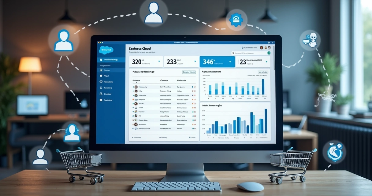 Interface da loja virtual usando o Salesforce Commerce Cloud