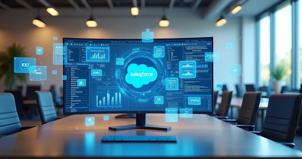 Interface de chatbot baseado em inteligência artificial integrado ao Salesforce com gráficos e chat multicanal na tela