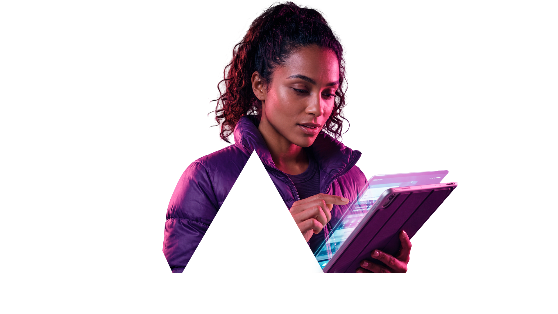 WeeNow expert using Salesforce on a tablet